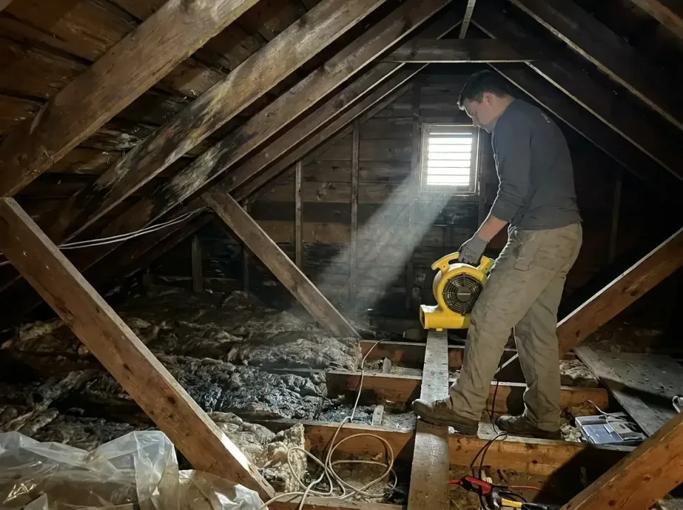 attic-water-damage-drying-proc-007 — frequently asked questions, Emergency Water Extraction & 24/7 Flood Response in Northch…